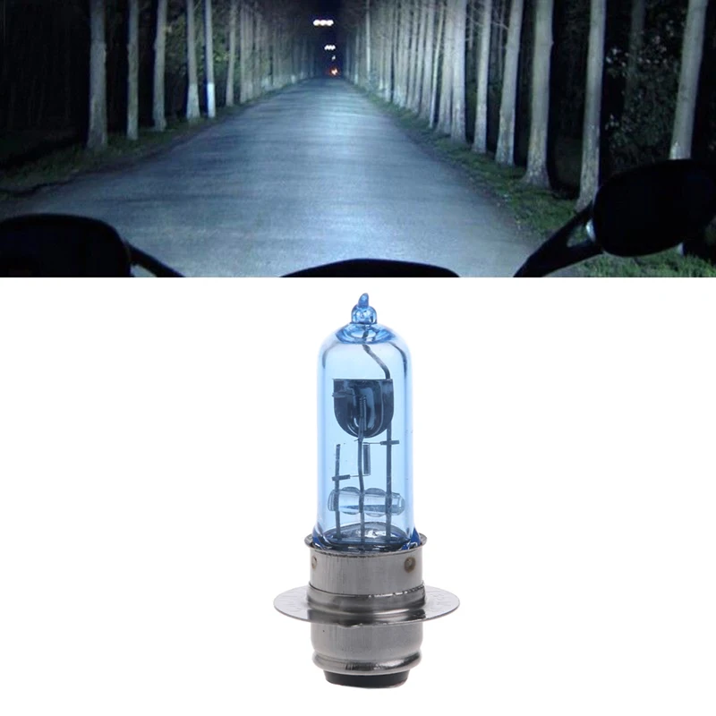 P15D-25-1 DC 12V 35W White Headlight Bulb Lamp For Motorcycle Electric Vehicle