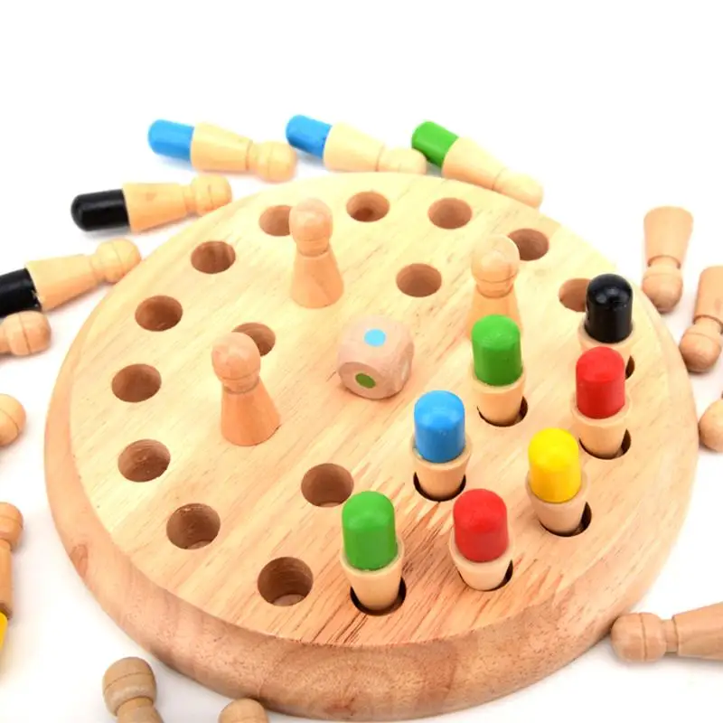

wooden Memory Match Stick 3d puzzles wooden toys for children Early Educational Family Party Casual Game Ideal Xmas gift