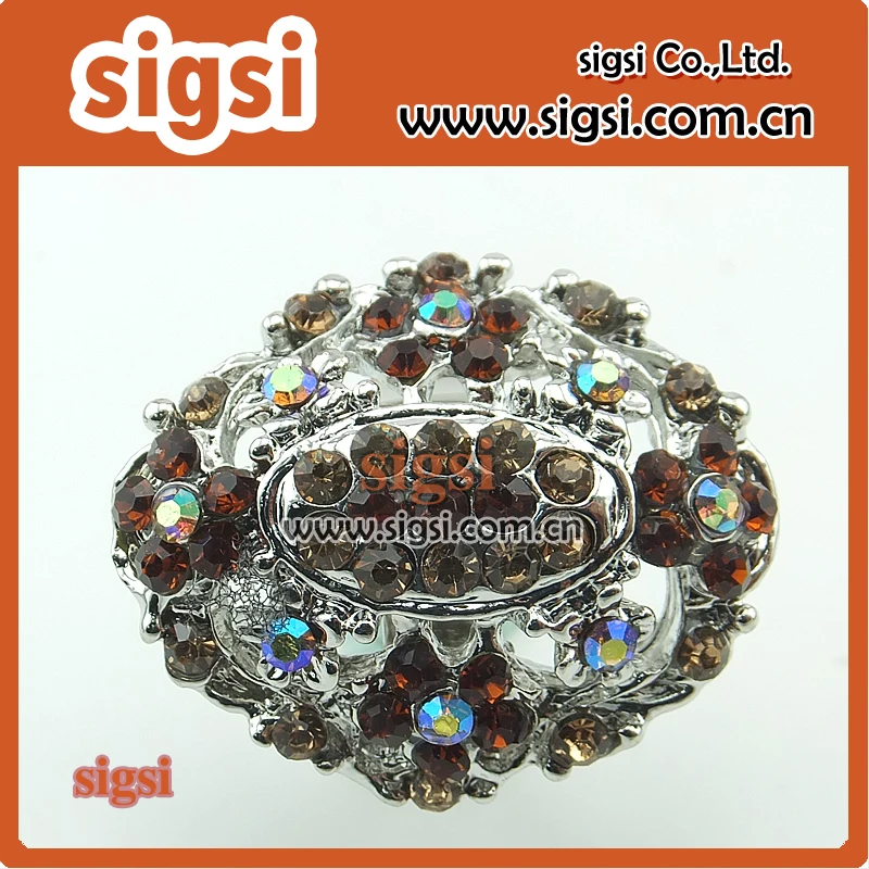 

Fashion crystal rhinestone buttons flat back Embellishment button