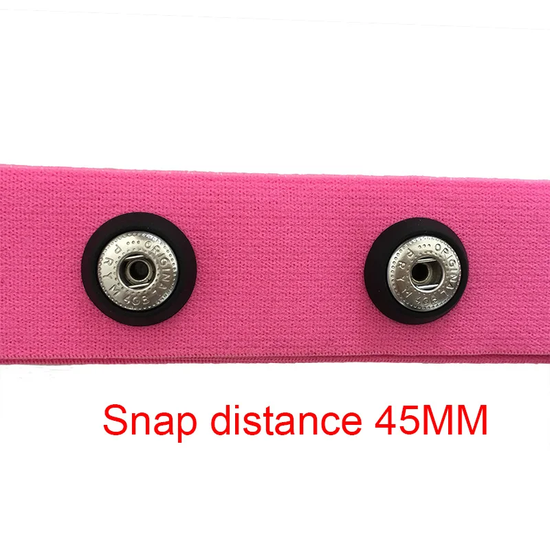 Chest Strap Sport Wireless Heart Rate Monitor Adjustable Cardio Chest Belt Band for Polar Wahoo Garmin Runtastic Cateye, Pink