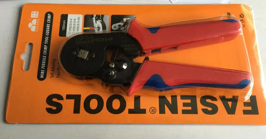 Multi-functional cold pressing line clamp HSC8 6-4A terminal crimping pliers manually European since the wire clamp 0.25-6mm2