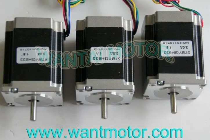 Best Sell! Wantai 3PCS Nema23 Stepper Motor 57BYGH633 3.0A 270oz-in 78mm CE ROHS ISO CA US JP FR DE BE IT IN DK FREE