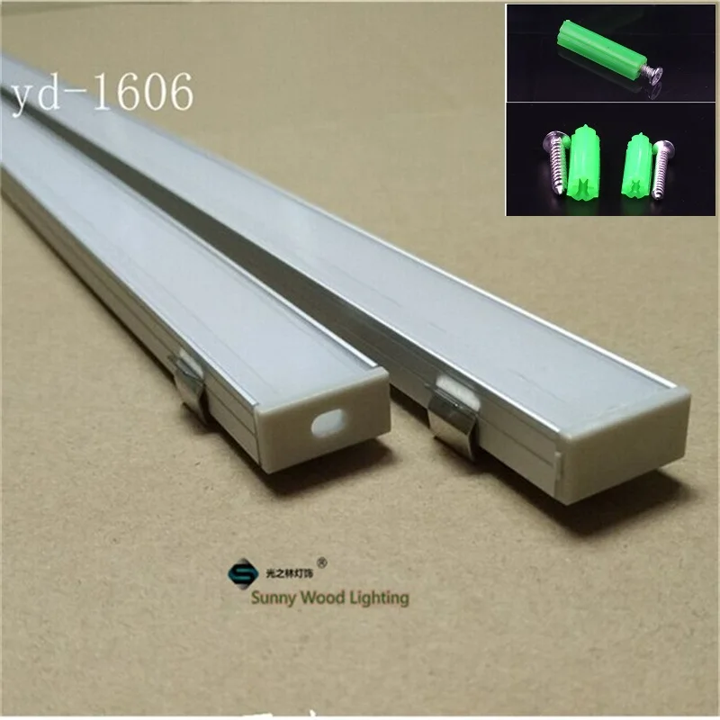 10-40pcs/lot  2m aluminium profile 80inch led bar light for double row led strip  ,W18*H8.5mm aluminium housing of 16mm pcb