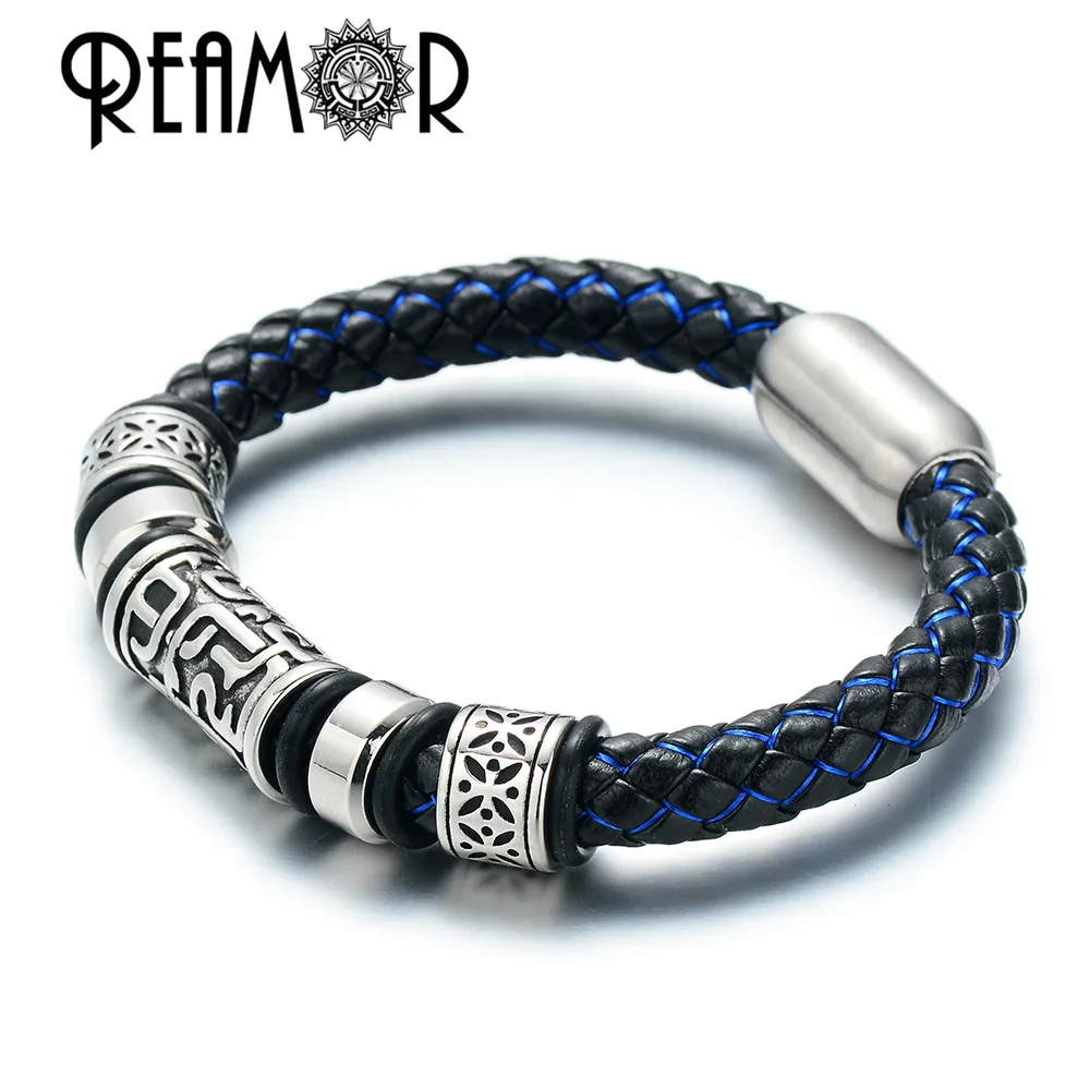 REAMOR 8mm Genuine Braided Silk Leather Rope 4 Colors String Cord For DIY Bracelet Jewelry Craft Making Findings Wholesale