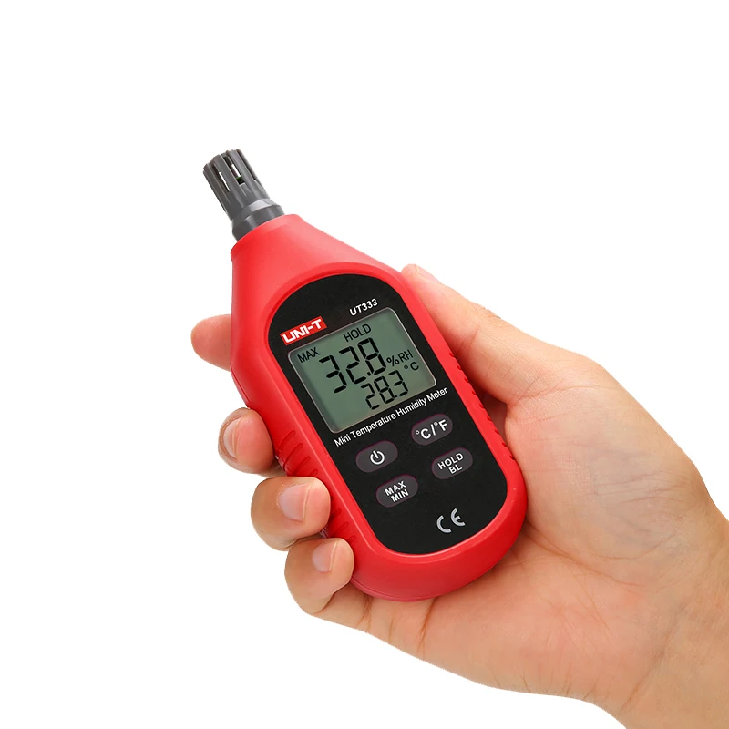 UNI-T Electronic Mini Temperature Humidity Meters UT333 Home Indoor Outdoor Thermometer Hygrometer Digital LCD Display