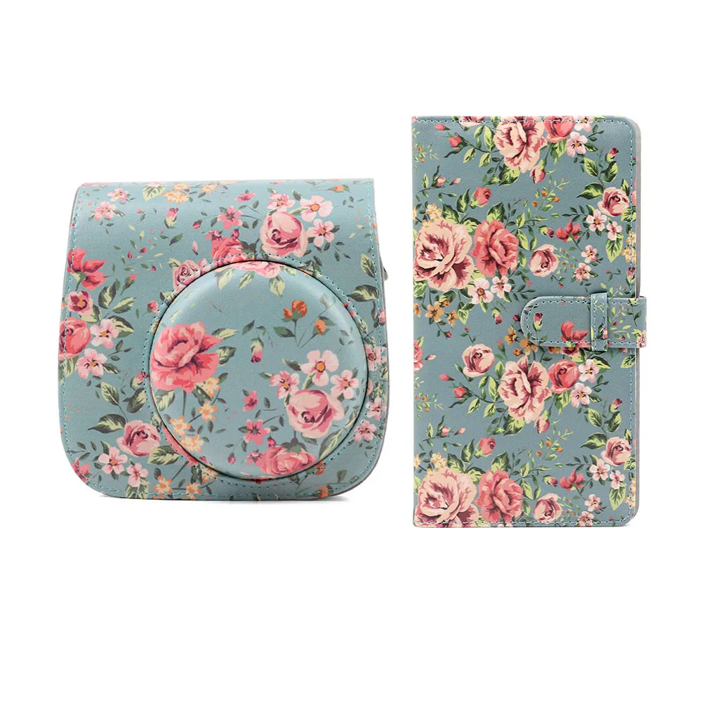 Фотоальбом из ПУ кожи с плечевым ремнем для камеры, 96/64 карманов, 3 дюйма, для fujifilm instax Mini 9 8 8 +