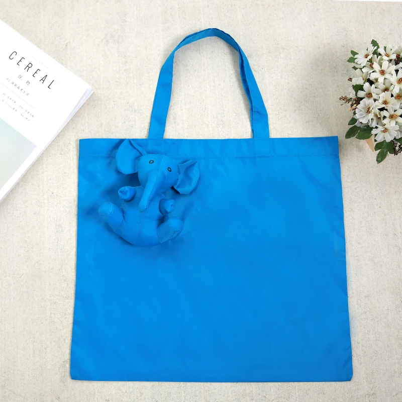 Elepha Eco Waterproof coating Reusable Portable Should cotton filling Shopping Bag Eco-friendly Grocery Fold Bag