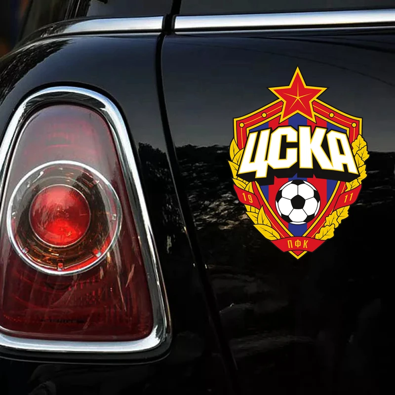 CS-1190#14*19cm Moscow CSKA funny car sticker vinyl decal printed PVC for auto car stickers styling