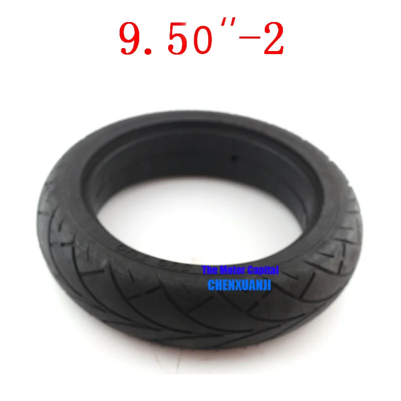 Super  9.50''-2 Solid Tire For Gas Scooter Electric  /   Spare Airless  Rubber 