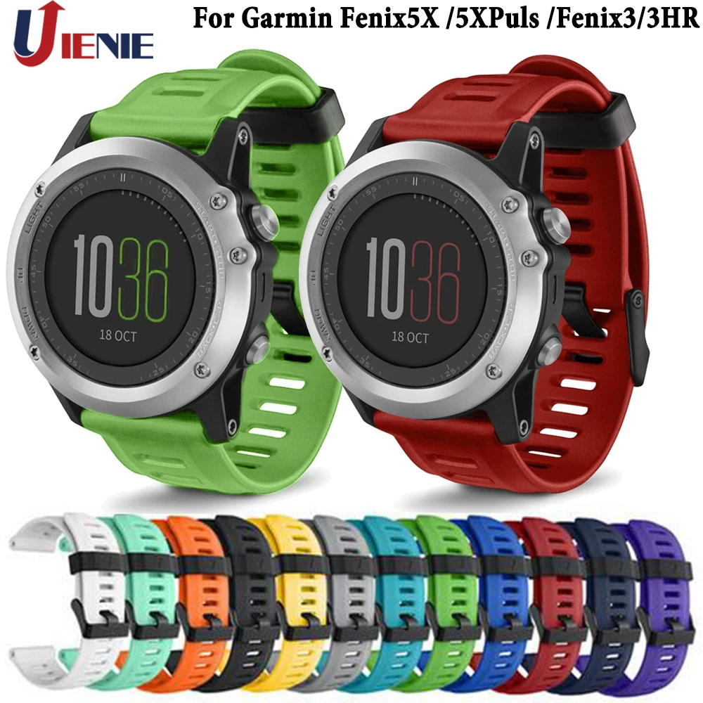 Horlogeband Bandjes voor Garmin Fenix 5X/6X/5 XPlus/Fenix 3/3HR Smart Horloge Siliconen Band 26mm Polsband Armband Replacement Strap