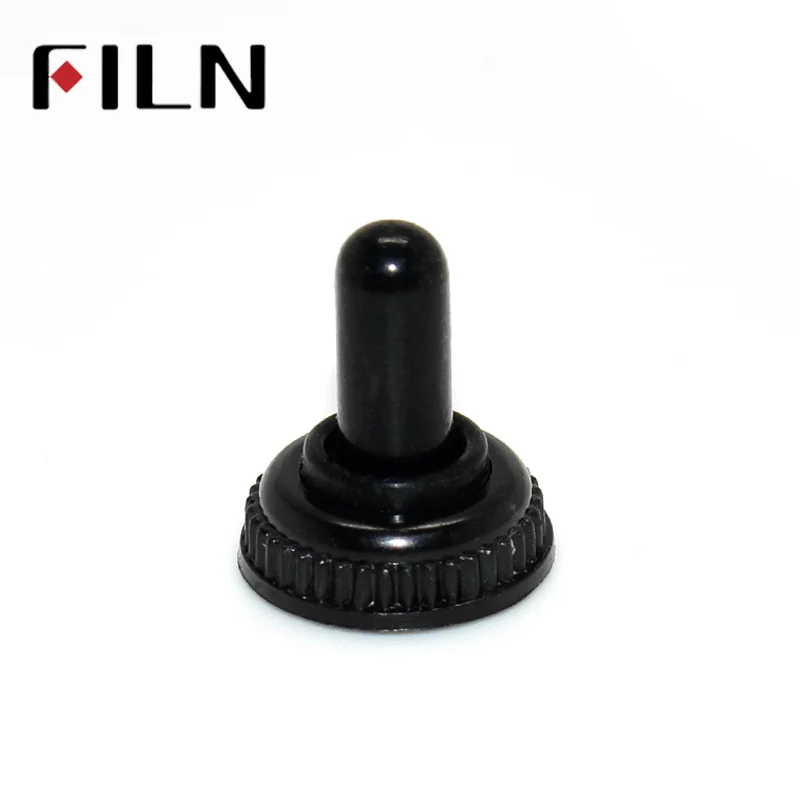 MTS Small Mini M6 6x0.75mm Toggle switch Rubber Waterproof Cover Black WPC-06