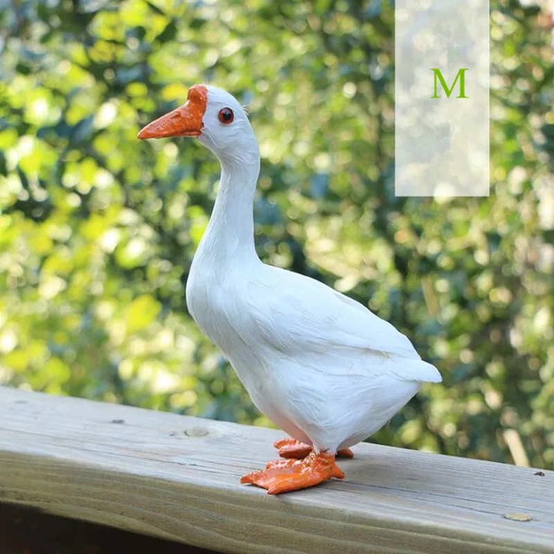 Zilin Simulated White Goose Beautiful Goose Window Decor Instructional Tool 3 Sizes for option