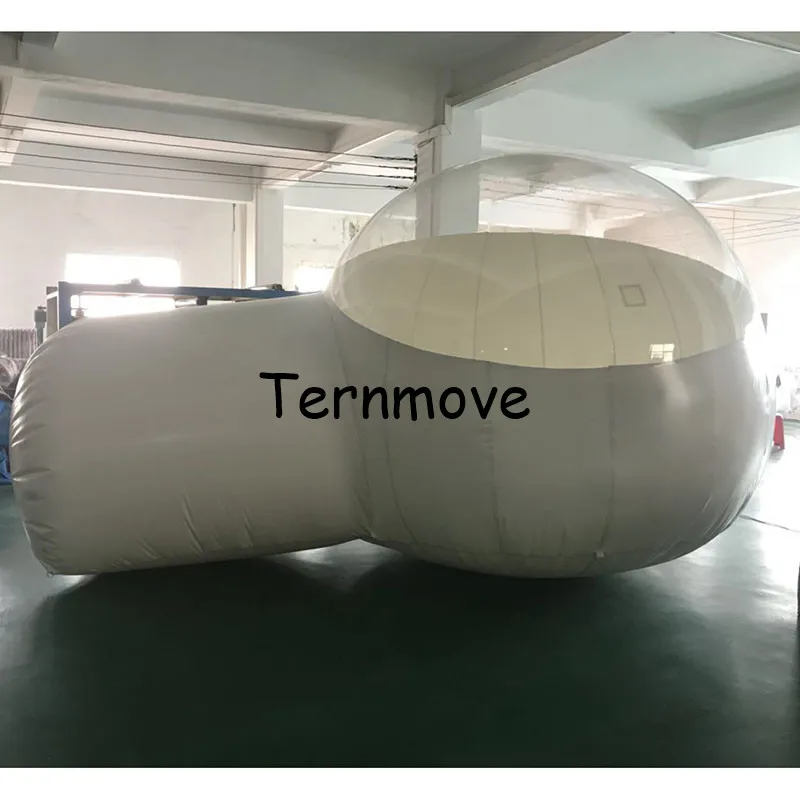 Inflatable Bubble Tent Family Camping Backyard half white half Transparent Inflatable wedding Tent