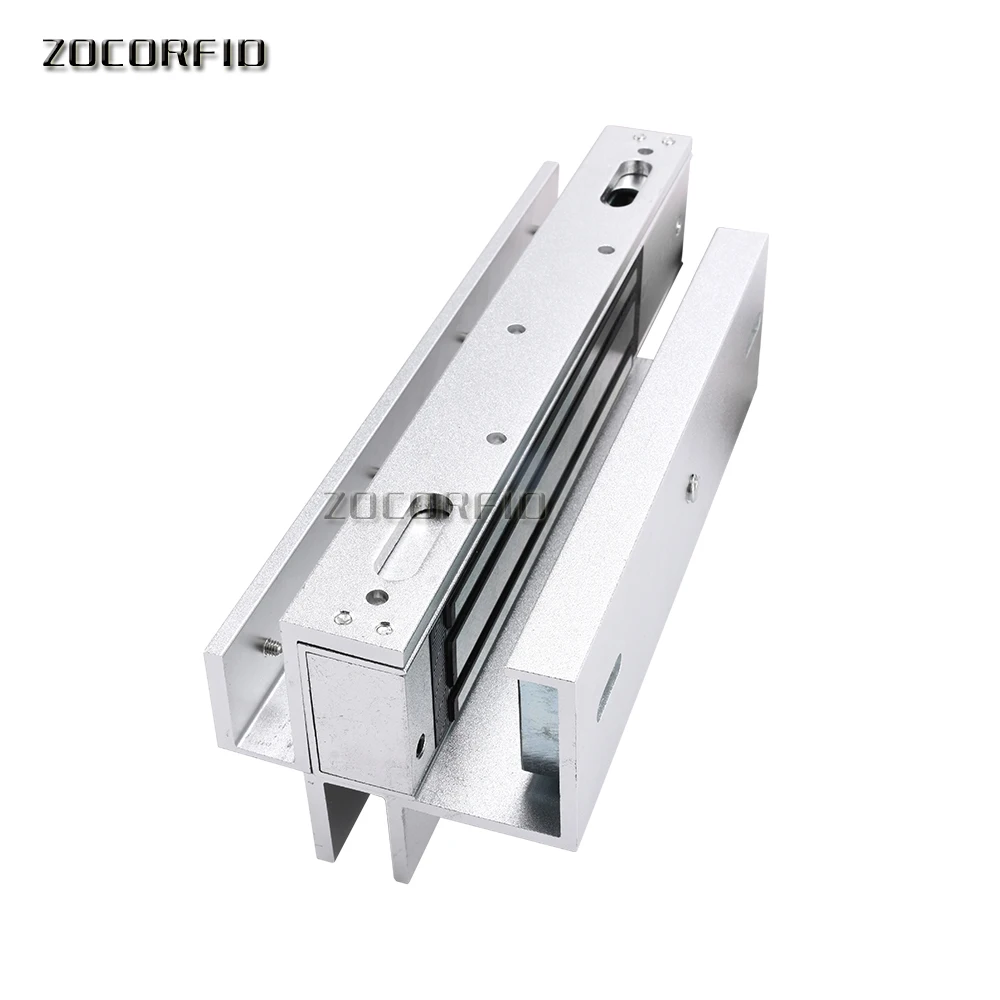 Free shipping U bracket 280KG magnetic lock frameless glass door access control system U bracket