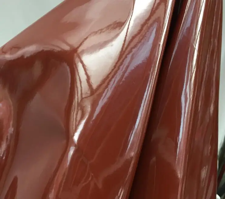High Elastic PU Leather Fabric, Bright Light, Mirror Knitting Leather Fabric, Sofa Handbag