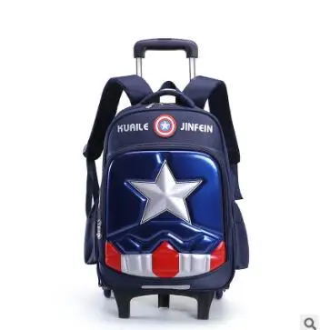 ZIRANYU School Bag with Trolley backpack for boys wheeled backpacks School Trolley bags On wheels School kids Travel Rolling Bag