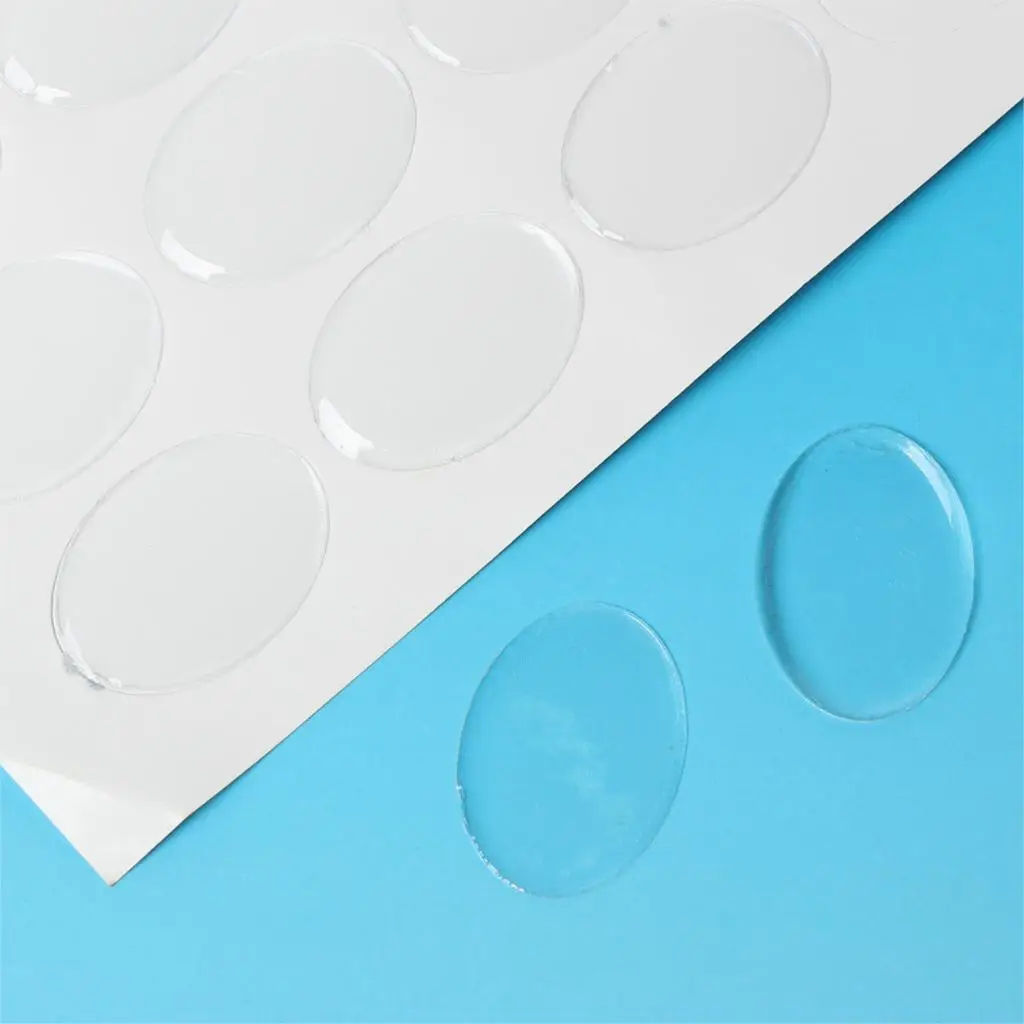 DoreenBeads Clear Transparent Oval Epoxy Domes Resin Stickers Handmade Jewelry Makings Findings 25mm(1