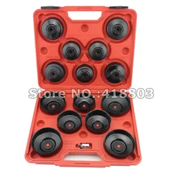 14pcs Cup Type Oil Filter Wrench Oil Filter Removal Set Professional Car Tool Set Auto Repair Tool Set