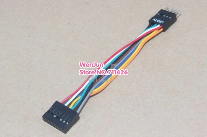 Câble de conversion audio HD pour Lenovo, fil 24AWG, connexion de carte mère, audio du panneau avant ST de la salle de bain, 13 broches femelles vers 9 broches mâles, nouveau