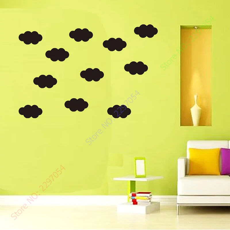 INS popular cute cloud pattern Wall Sticker Removable & Waterproof No pollution material for Baby bedroom kids living room decal