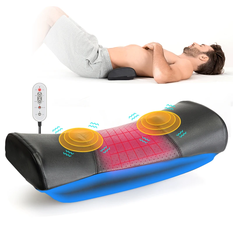 

Marese Electric Lumbar Massager Waist Back Support Stretcher Traction Device Vibration Massage Machine Heating Relieve Pain