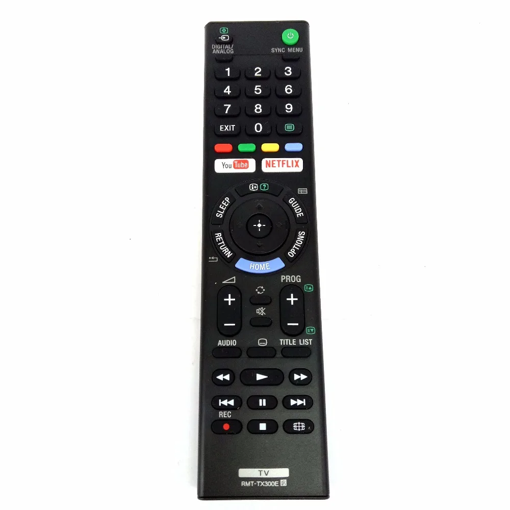 New Universal Remote Control RMT-TX300E for Sony YouTube Netflix KD-65XE7096 KD-70X6700E KDL-32WE613 Bravia LED HDTV TV