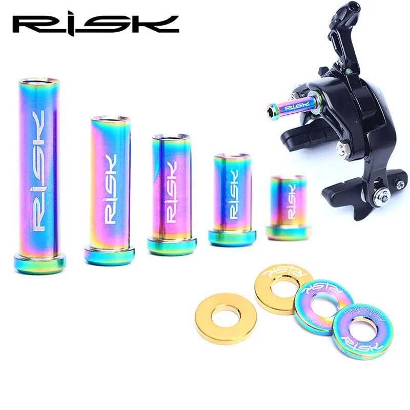RISK M6x10 15 20 25 30 40mm Titanium Road Bike C Brake Calipers Bolt for Shimano 105/ULTEGRA/DURA ACE Bicycle Disc Brake Screws