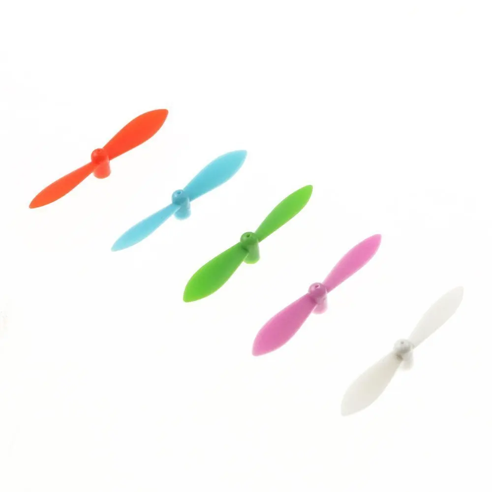 EBOYU Cheerson CX-10 CX-10A 20pcs 5 Color Propellers Rotor Set & 4pcs Motor Set Spare Parts for Mini RC UFO Quadcopter