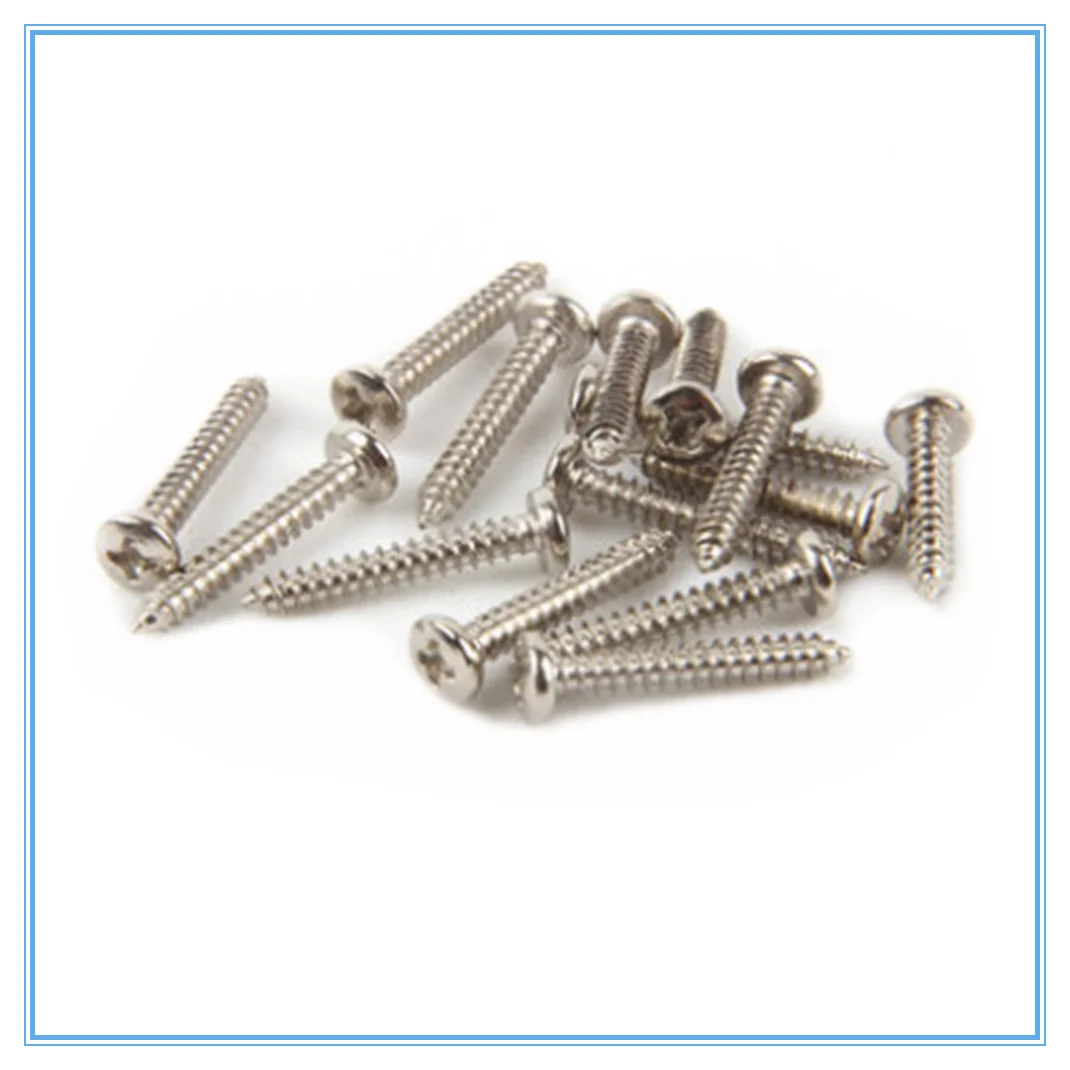 10 ชิ้นสกรูเงิน M2.2 M3.5 M3.9 M4.2 M4.8 รอบหัว Fit บานพับ Countersunk สกรูไม้เครื่องมือฮาร์ดแวร์