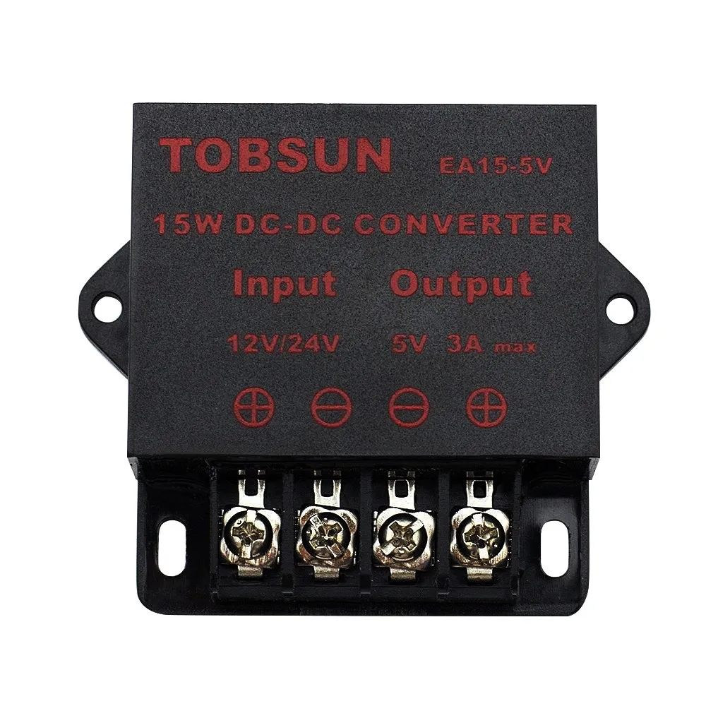 DC 12V 24V a DC 5V 3A 5A 10A 15A trasformatore regolatore di tensione convertitore Step Down Buck alimentatore per LED Car Solar