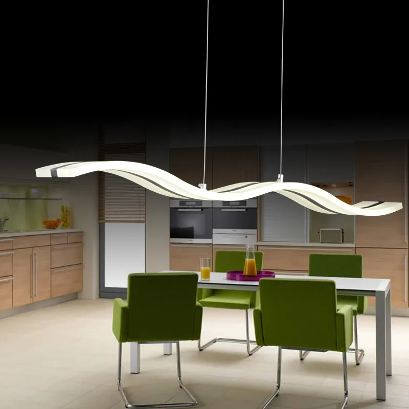 Acrylic Modern Wave Design LED   Pendant Light   Minimalism Ceiling Bedroom Dining  Living Room  Pendant  Home  Light Fixtures