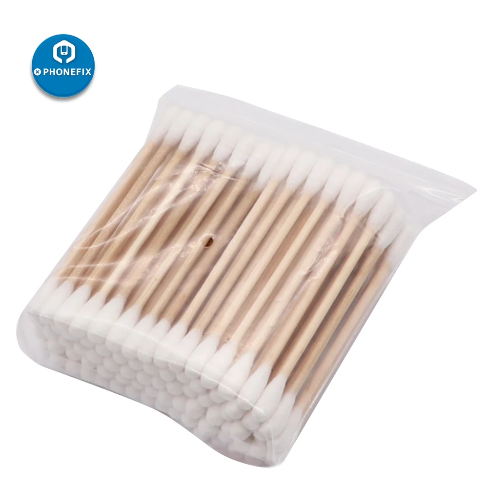 Great 80pcs Double Head Cotton Swabs cleaning Repair Tools For arts and crafts ceramics fabric decorations model making and more