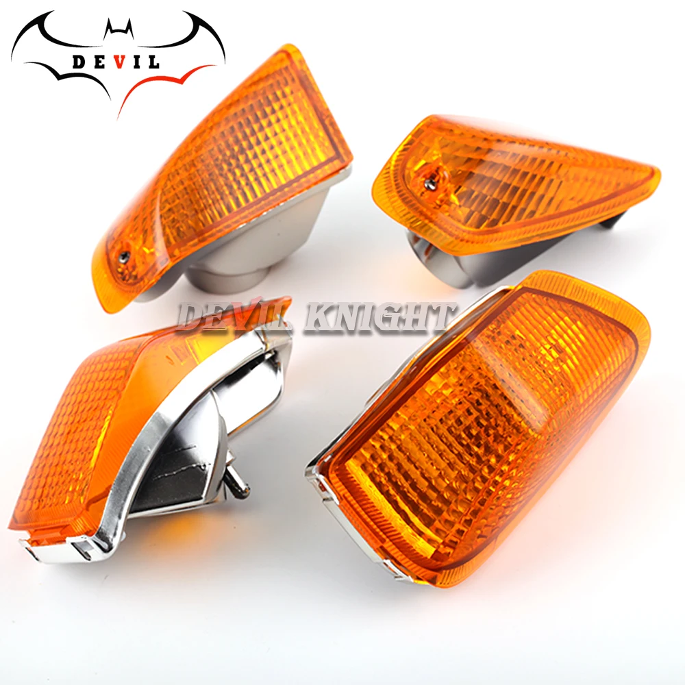 For KAWASAKI ZZR 400 ZZR400 1990 1991 1992 ZZR600 Motorcycle Accessories Front&Rear Turn Signal Indicator Light Lamp Lens