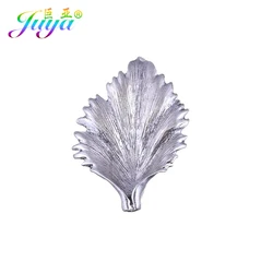 Juya DIY Jewelry Findings Antique Gold/Silver Color Leaf Charms Bead Caps For Women Tassels Jewelry Earring Necklace Making