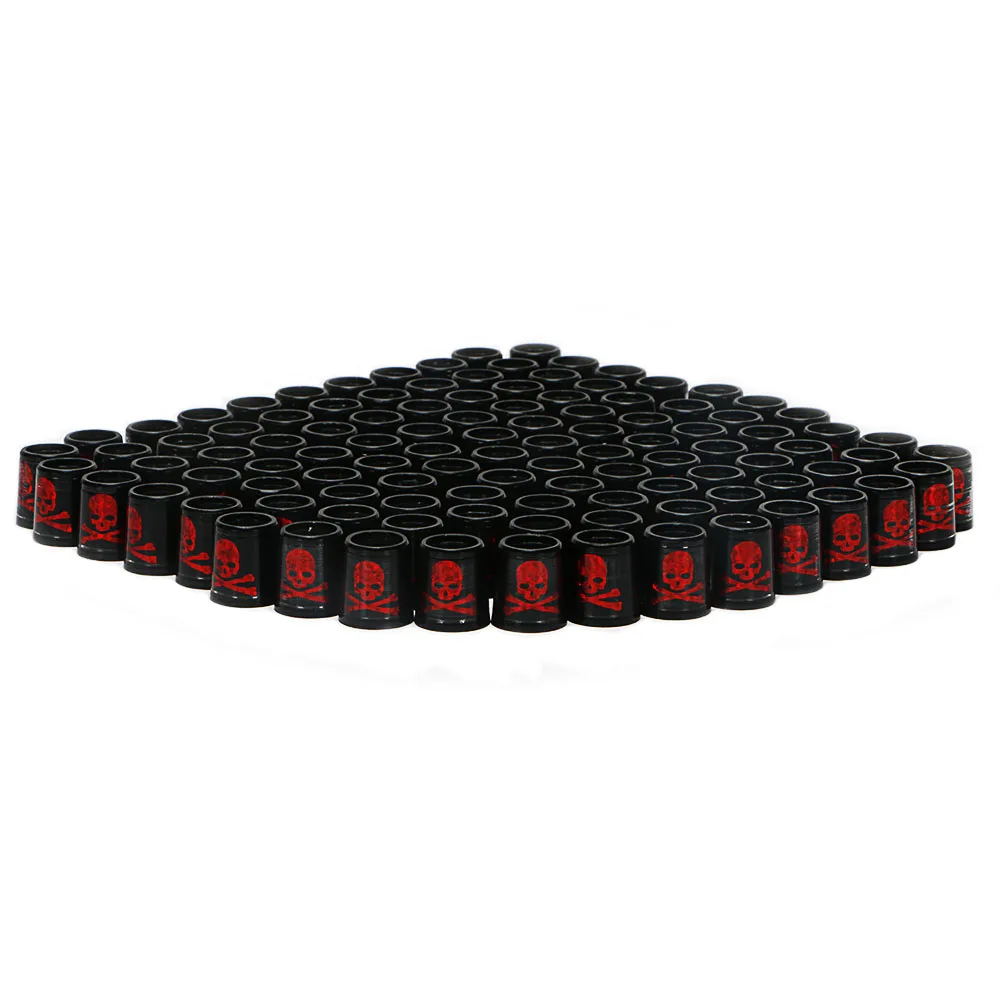 Casquillos de GOLF para planchas y cuñas especificaciones: interior * superior * tamaño exterior 9,3*15*13,8mm negro con calavera roja