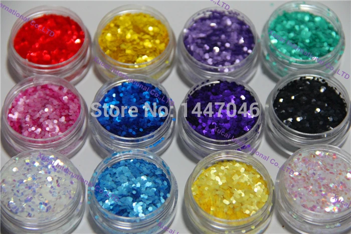 

TCT-156 Hexagon Pearlescent Color 1.5MM Solvent Resistant Glitter Sequins For Nail Art Design Nail Gel Polish Makeup Manual DIY