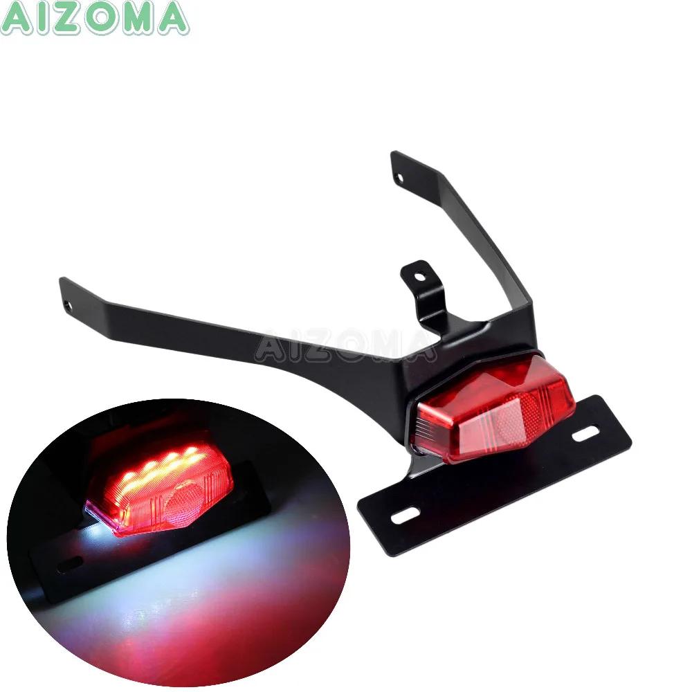 

Classic LED Lucas Shape Tail Light Motorcycle License Plate Brake Lamp w/Bracket For Harley Street 750 XG750 500 XG500 2015-2017