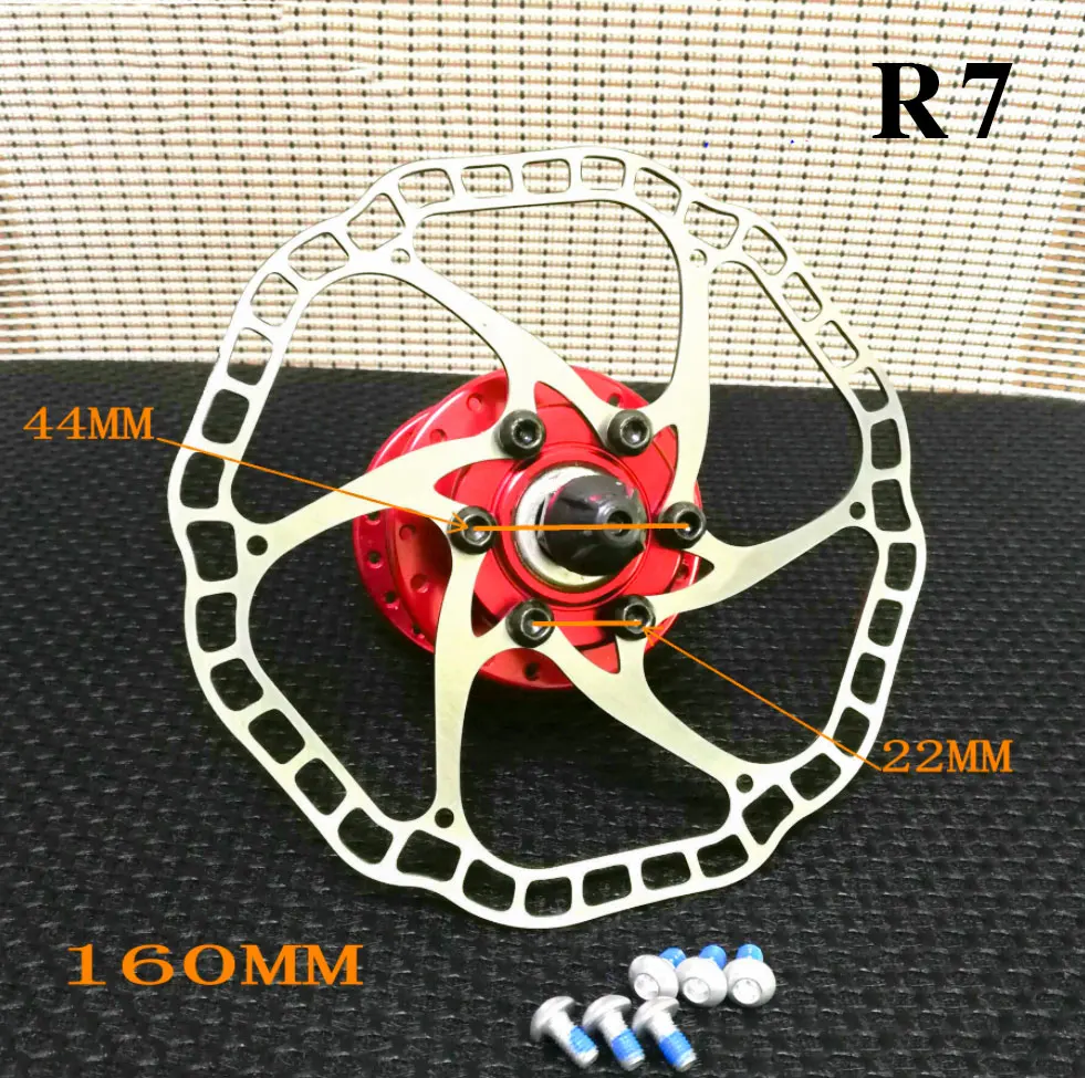 Rowerowy hydrauliczny hamulec tarczowy Wirniki MTB rower szosowy Wyścigowy rowerowy wirnik tarczy hamulcowej 140 mm 160 mm 44 mm 6 śrub tarcza hamulcowa mtb 160 mm
