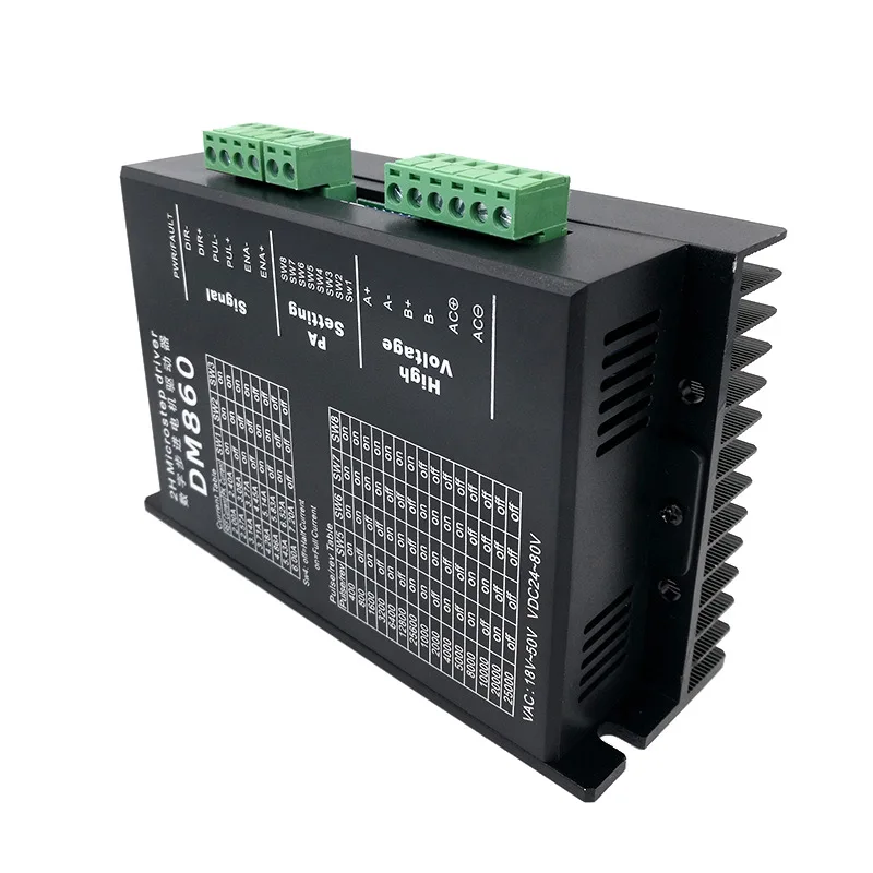 DM860 sterownik silnika krokowego mikrosilnik krokowy bezszczotkowy silnik prądu stałego do silnika krokowego 57 86 Nema23 Nema34
