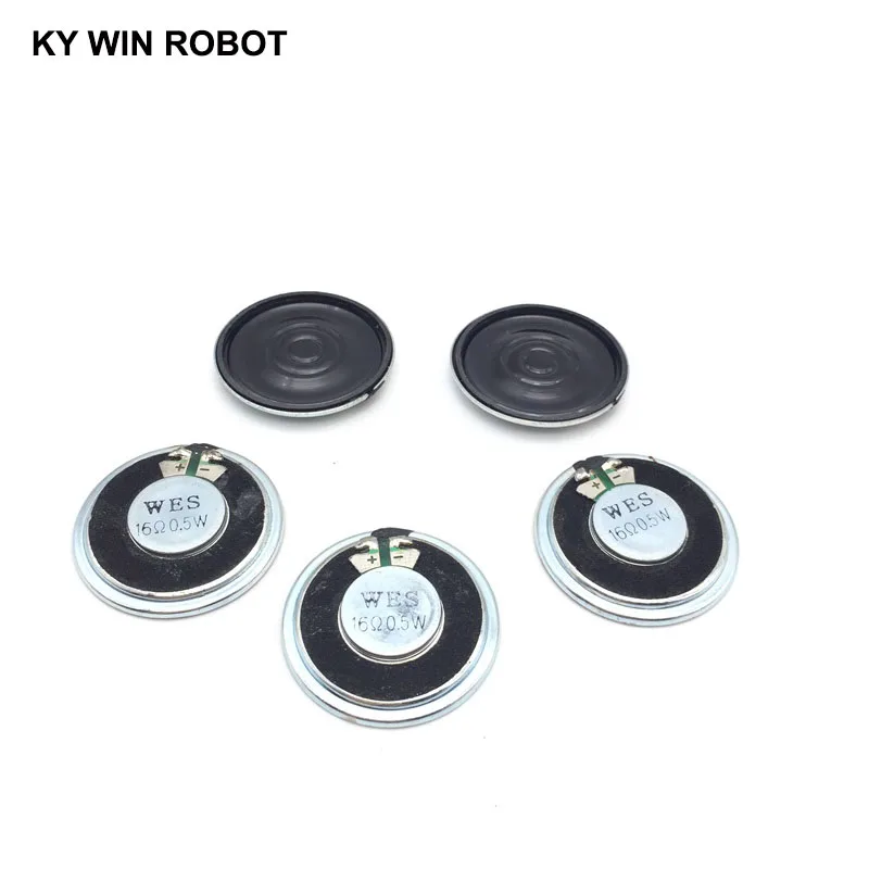 2 sztuk/partia nowy ultracienki głośnik 16 omów 0,5 wat 0,5 W 16R średnica głośnika 36 MM 3,6 CM grubość 5 MM — zdjęcie 6
