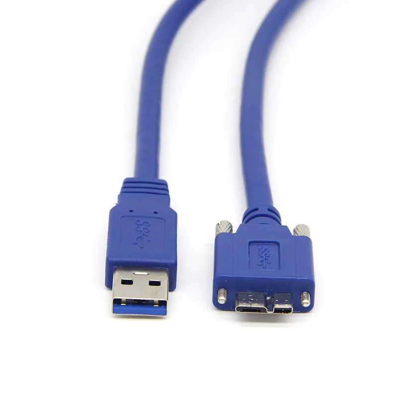 0,5 M/1 M/1,8 m/3 m USB 3,0 A type кабель штекер Micro USB 3,0 B Мужской с панель с креплениями винты для мобильного телефона с жестким диском