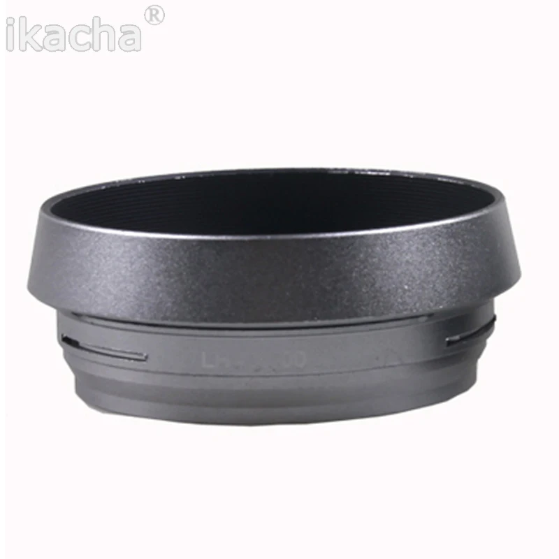 Silver 49mm Lens Adapter Ring + Metal Lens Hood For Fujifilm Fuji X100 X70 X100S X100T Replace LH-X100