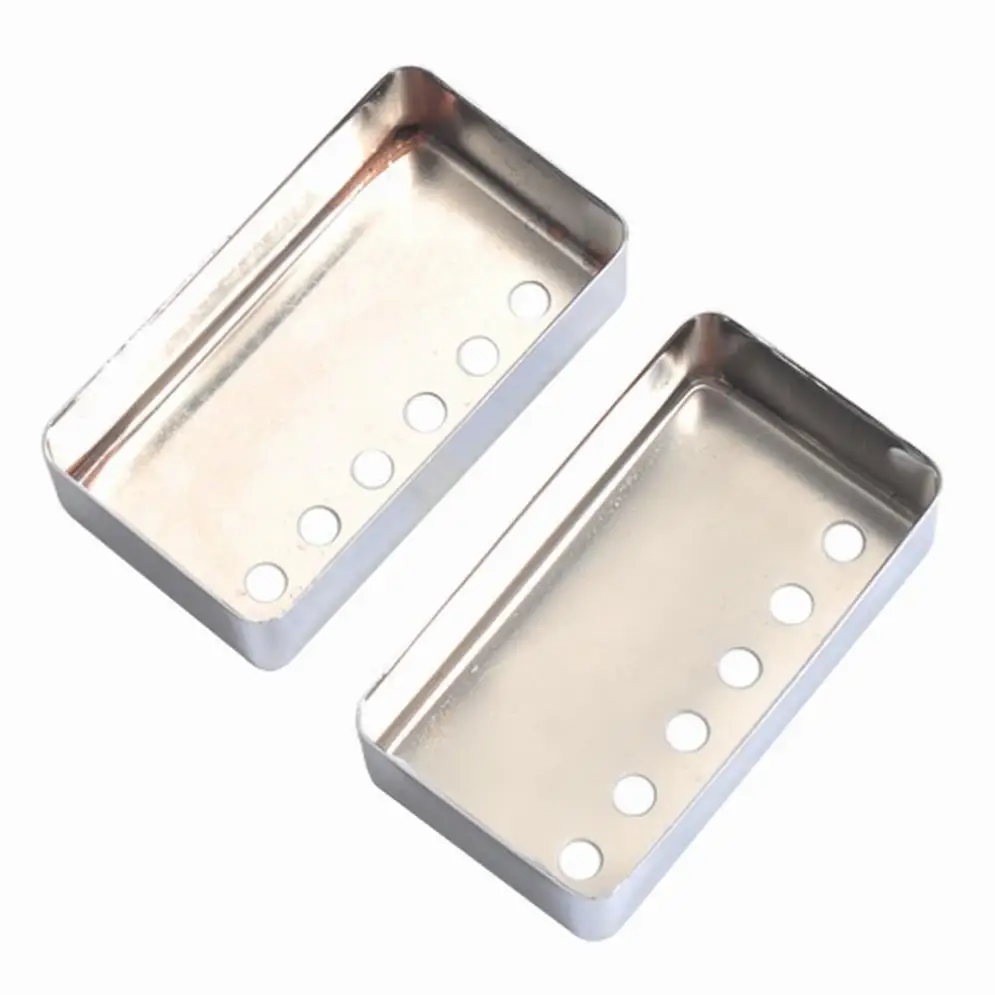 

2pcs/lot sliver Color Metal Material Humbucker Pickup Cover 50/52mm for LP Guitar