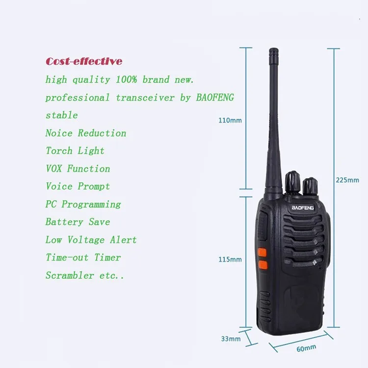 4 pcs walkie talkie handy Baofeng BF-888S Intercom ham Two-way radio comunicacion baofeng bf 888s for cb Radio ht 2 Way Radio