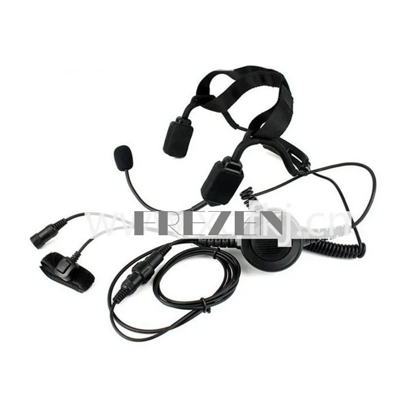 Militare di Conduzione Ossea Tattico Auricolare con boom mic per Midland G5 G6 G7 G8 G9 GXT550 GXT650 LXT80 Radio