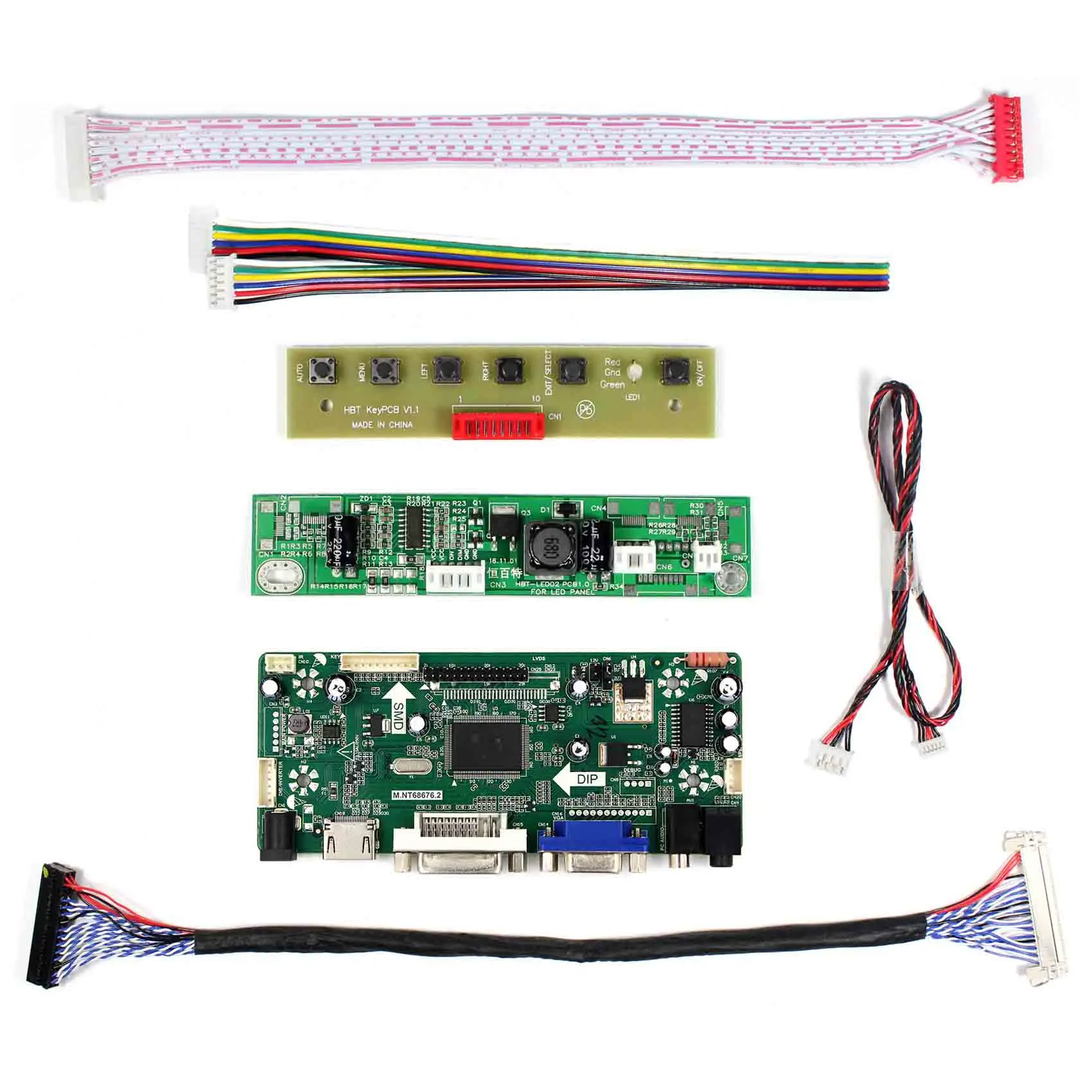 HD+DVI+VGA+Audio LCD Control Board For 21.5inch M215HW03-V1 V2 M215HGE-L23 T215HVN01.0 M215HTN01.1 LCD