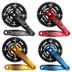 MTB Road Bicycle Crank set 22T 32T 44T 9 Speed 27S bike Crankset Gear Disc sprocket 170mm crank 104BCD 64BCD chainring plate