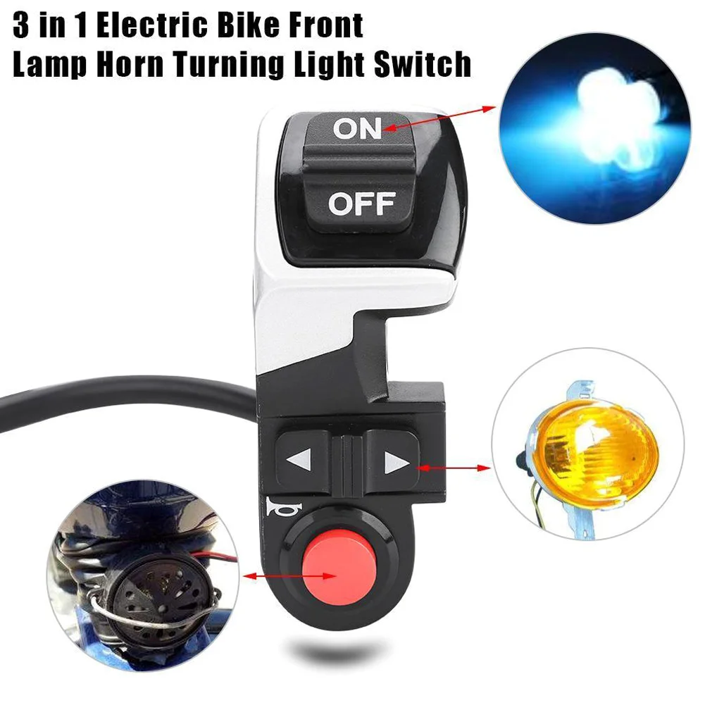 Turn Signal Rear Lamp Switch LED Tail Light 3 in 1 for Electric Bicycle Scooter F-Best Vehicle lighting tools peças de moto