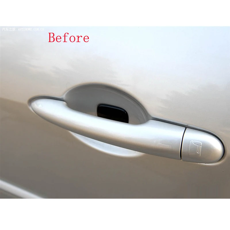 For Renault LAGUNA 3 III 2009 2011 2012 ABS chrome Door handle catch cover Trim cap auto accessories 8pcs