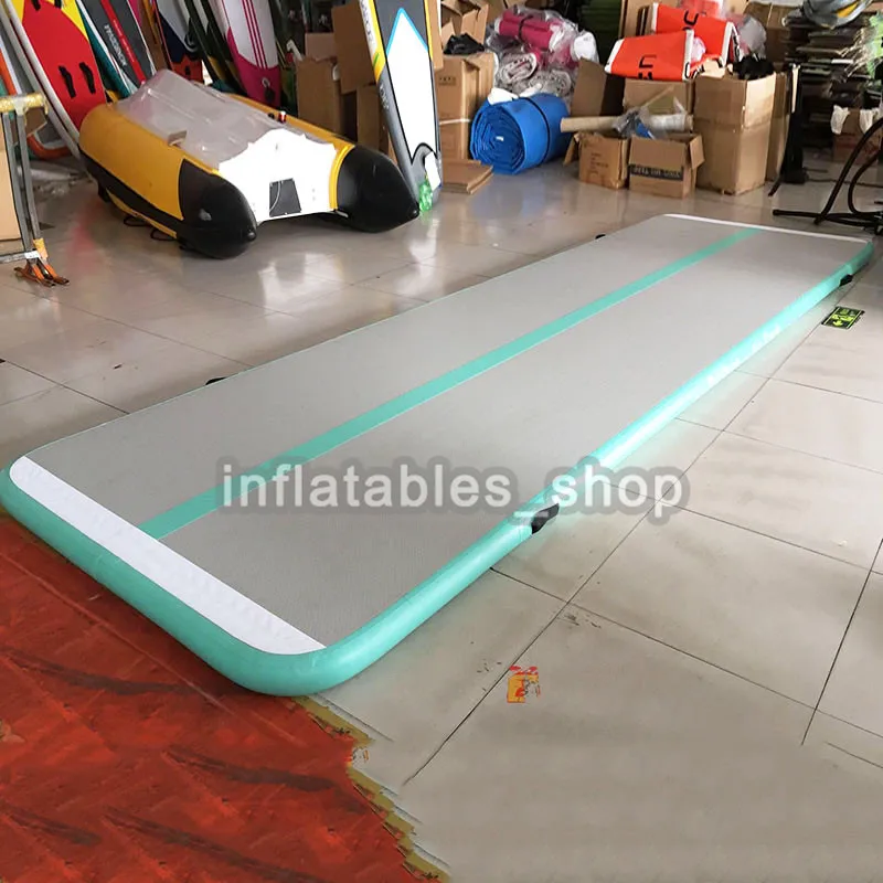 Inflatable Gymnastics Tumbling Air Track Floor Bouncer For Kids Home Use Yoga Training Beach Electric Air Pump Tumbling 7x1x0.2m